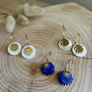 Boucles d’oreilles Ambre