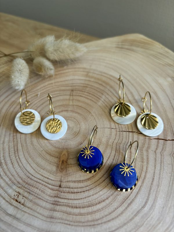 Boucles d'oreilles Ambre