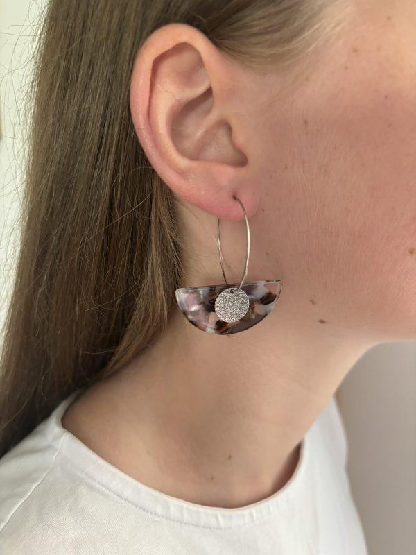 Boucles d'oreilles Iris grand modèle – Image 2