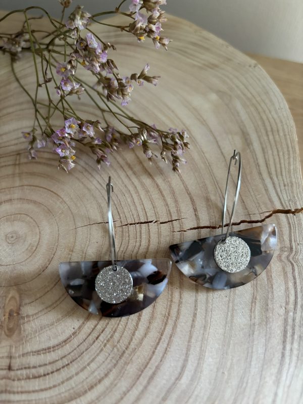 Boucles d'oreilles Iris grand modèle