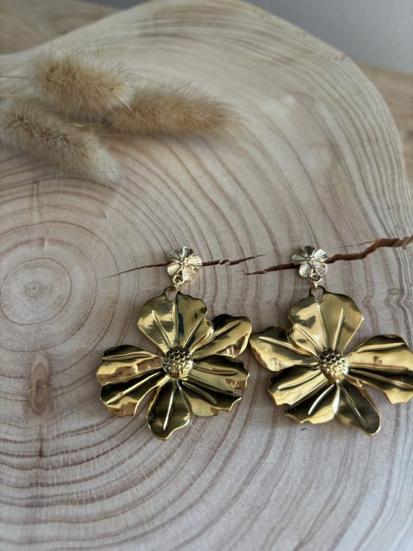 Boucles d'oreilles Fleur